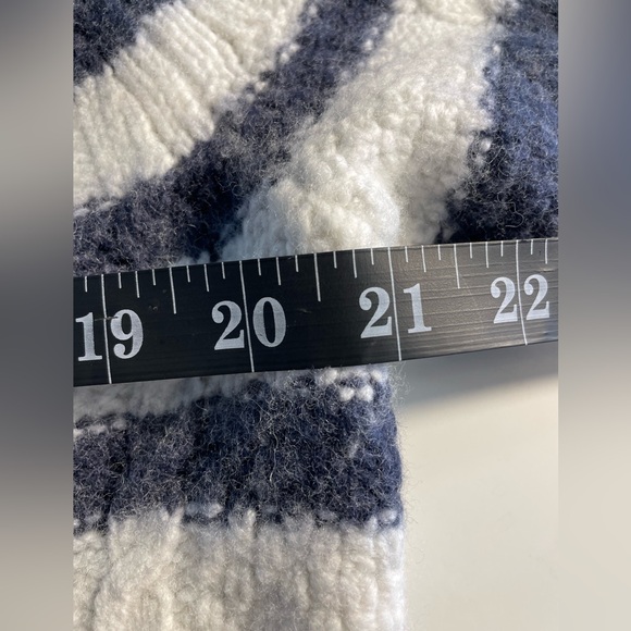 Madewell Striped Cable Knit Wool/ Alpaca Blend Sweater – Size M - Picture 8 of 9